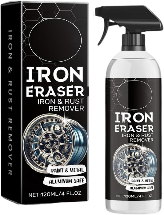 Iron Eraser Rust Remover Spray, 2026 New Iron Powder Instant Remover, Professional Fast-Acting Rust and Brake Dust Remover for Automotive Surface (1)