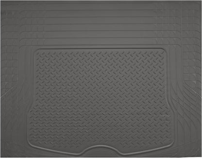 PIC AUTO Heavy Duty Cargo Liner, Trimmable All-Weather Rubber Trunk Mat for Cars, SUVs, Vans & Trucks, Anti-Slip Backing, Durable Protection, Large, Black