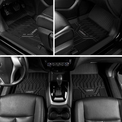 LASFIT Floor Mats Fits for Hyundai Sonata 2020-2026 (Only for FWD & Gas) & Kia K5 2021-2025 (Only for FWD) Custom Fit TPE All Weather Floor Liners Car Mats Accessories, Black