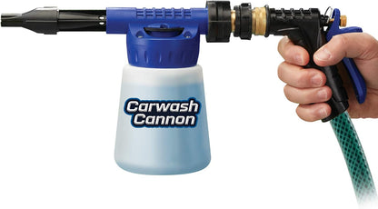 Ontel Carwash Cannon Foam Blaster Nozzle Gun for Car, Truck, Boat & More - 5 Spray Settings, Just Spray & Rinse, No Residue or Film (Packaging May Vary)
