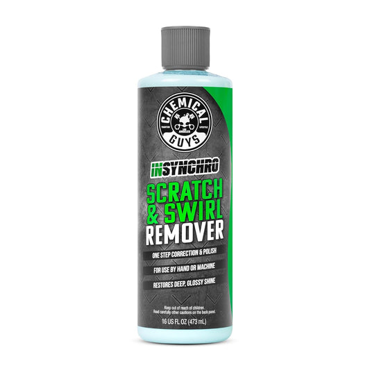 Chemical Guys Insynchro Scratch & Swirl Remover - One Step Compound & Polish for Paint Correction - Removes Fine Scratches, Swirls & Oxidation from Cars, Trucks, SUVs, Motorcycles & More, 16 oz