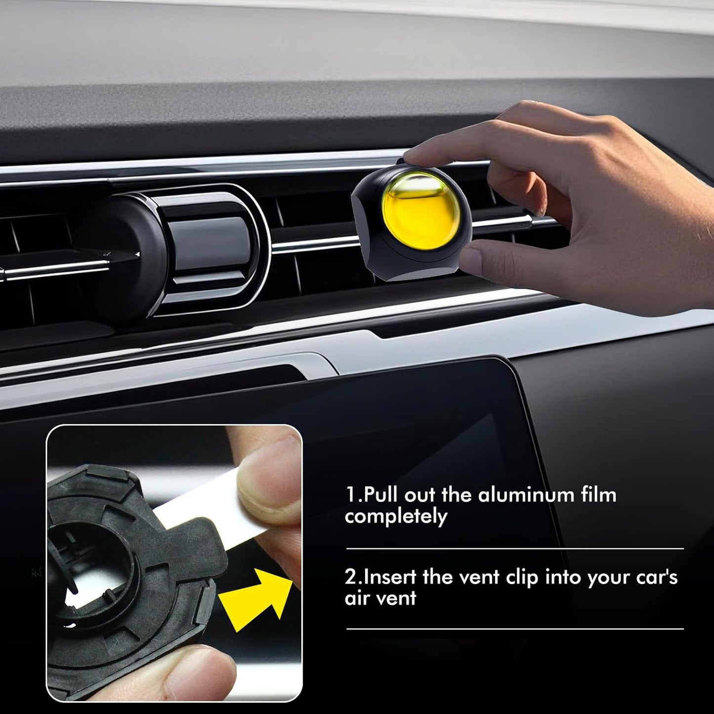 Car Air Freshener Vent Clips, 12 Pack, 6 Ocean, 6 Hawaiian, Provides Long-Lasting Scent, Up to 360 Days, Car Fresheners