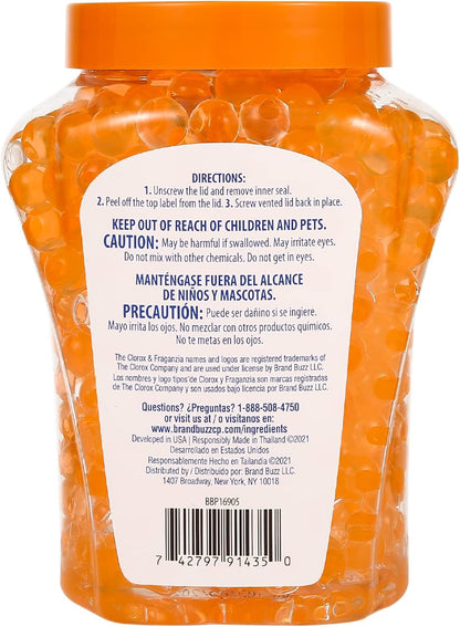 Clorox Fraganzia Crystal Beads Air Freshener, Long Lasting Room Deodorizer and Odor Eliminator Gel Beads to Freshen Home, Car, or Office, Fresh Ocean Breeze Scent, 12 Fl Oz