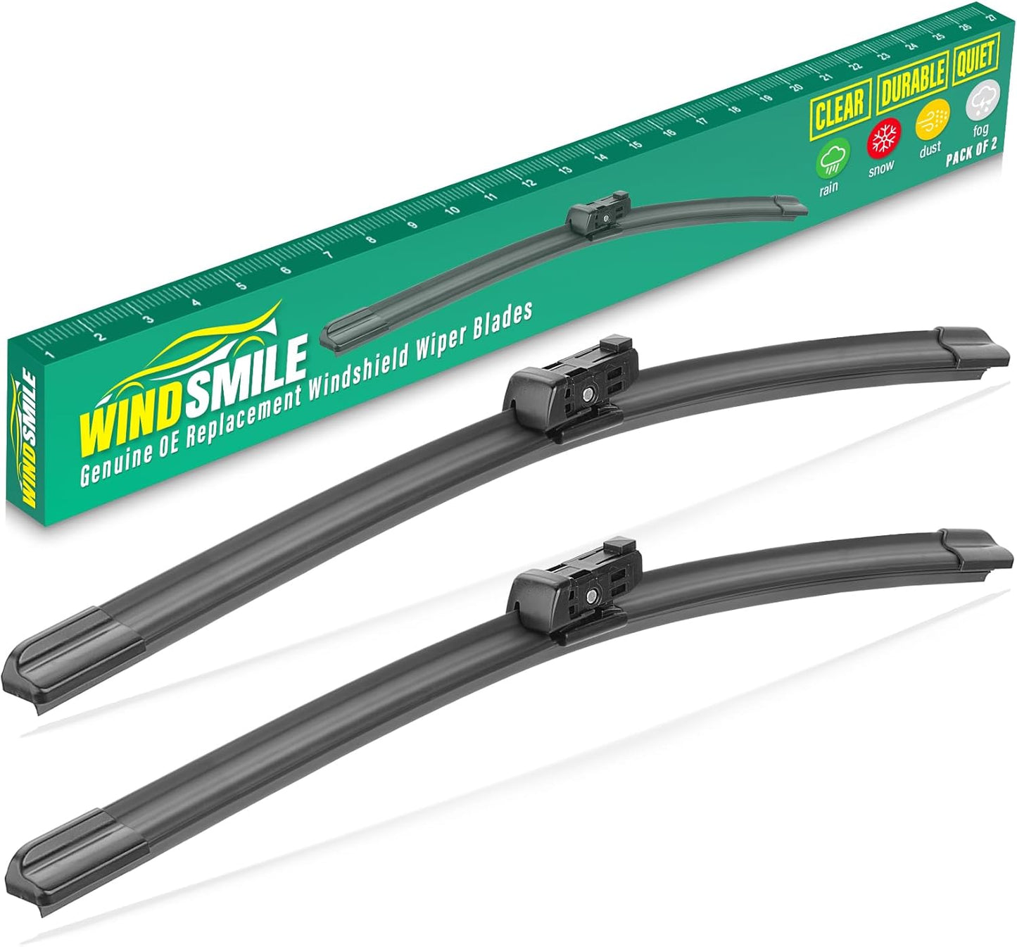 26" 16" 12" Windshield Wiper Blades Replacement for Toyota RAV4 2019 2020 2021 2022 2023 2024 2025 RAV 4 / Mazda 5 2006-2015 Premium All Weather Front Rear Wipers Set - OEM Quality (Pack of 3) - Colors B
