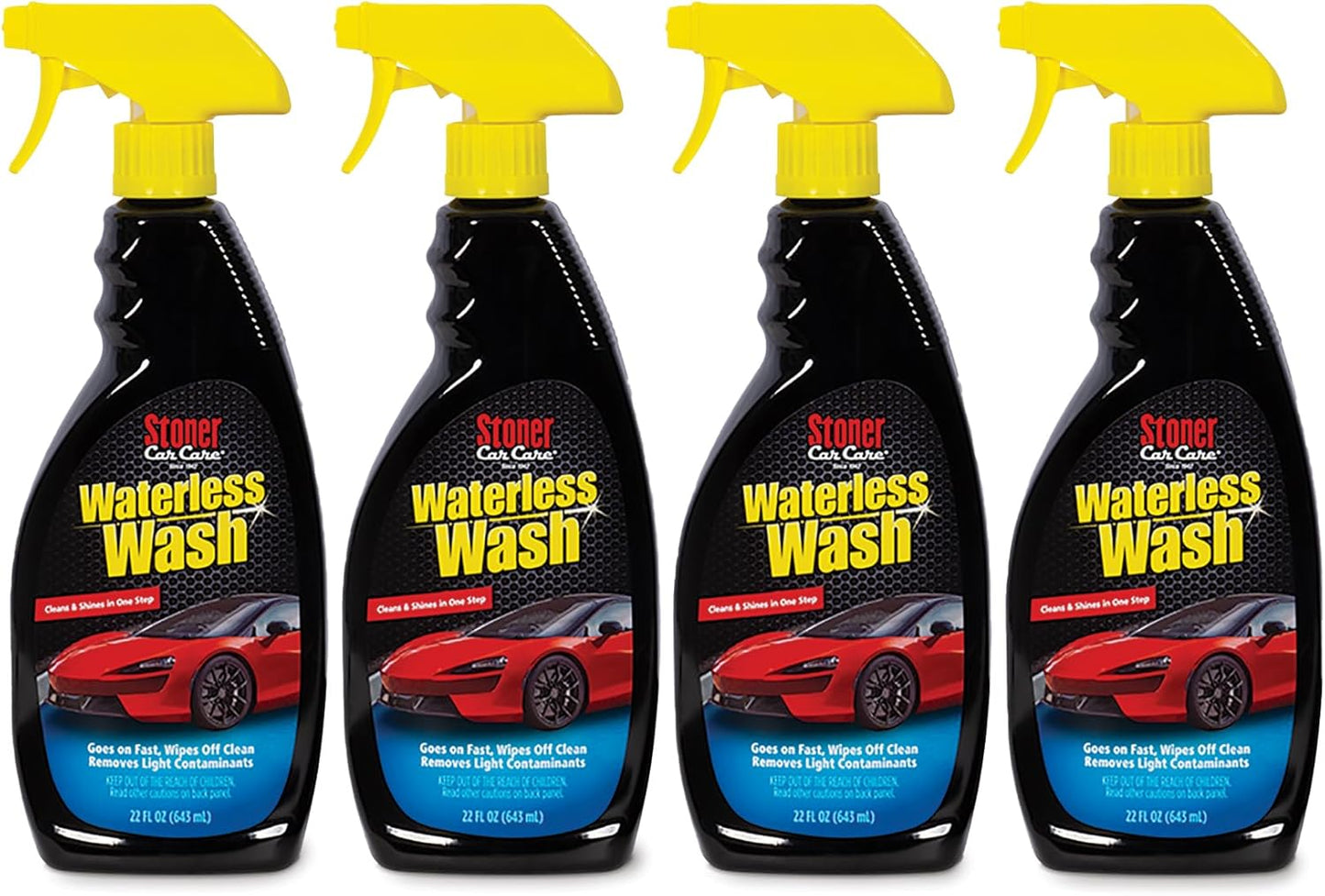 Stoner Car Care 92604-2PK Waterless Wash Car Detailing Spray – Safe, Scratch-Free Formula Quickly Cleans, Shines & Protects Cars, Trucks, Boats, Motorcycles, RVs & More – 22 Fl Oz, Pack of 2
