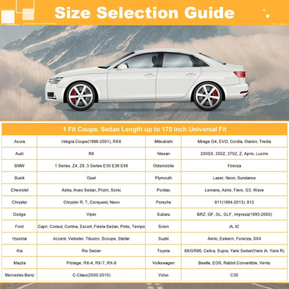 GUNHYI 16 Layers Car Cover Waterproof All Weather, Heavy Duty Outdoor Car Cover Universal Fit Sedan Toyota Camry, Tesla Model 3, Honda Accord, Nissan Altima, Kia K5/Stinger, Hyundai Sonata etc.