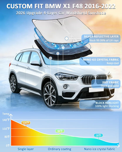 for Toyota Tacoma 2016-2023 2024 2025 2026 Sun Shade Sunshade Windshield Cover - 4 Layers Front Window Shade Custom Fit Tacoma 2Dr 4Dr Pickup Sun Visor 240T Shade Blocks UV Rays Car Accessories - Colors C