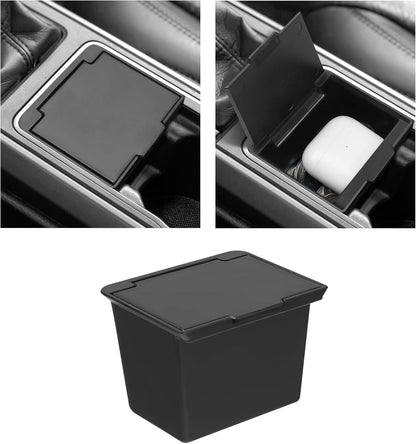 Glove Box Dividers Organizer Compatible with Toyota 2016-2020 2021 2022 2023 Tacoma Accessories Black ABS Material Center Console Organizer