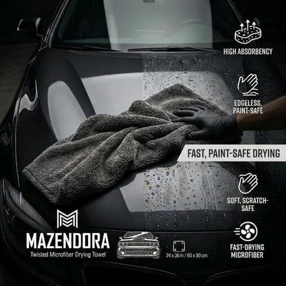 Twisted Microfiber Towel, Premium Microfiber Towels for Cars, Car Drying Towel, Ultra Absorbent Quick Dry Towel, Drying Cloths Auto Detailing for Streak Free Auto Finish