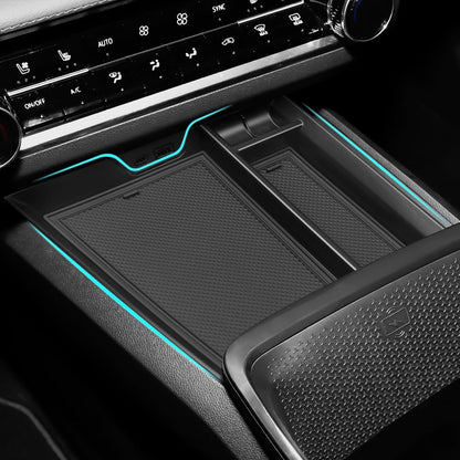 Glove Box Dividers Organizer Compatible with Toyota 2016-2020 2021 2022 2023 Tacoma Accessories Black ABS Material Center Console Organizer