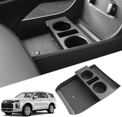 SKTU 2-Pack 2023 2024 2025 2026 Lexu s RX350 Center Console Organizer for 2023-2026 Lexu s RX350/RX450h/RX500h Console Tray 2023 2024 2025 2026 RX350 Accessories with Sunglasses Holder [Double Layers]