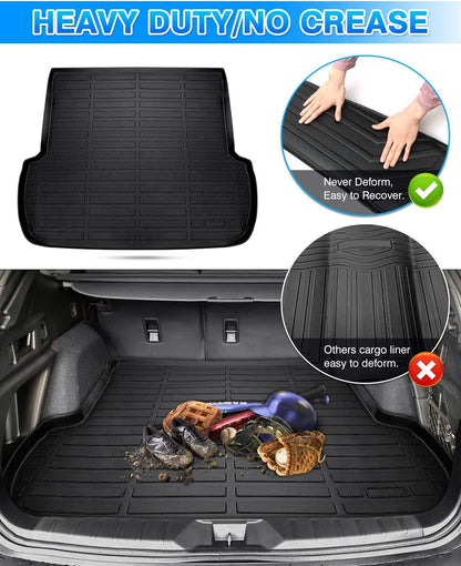 Rav4 Cargo Liner - Trunk Mat for Toyota RAV4 2019-2024 2025, All Weather Cargo Mat for rav4 Accessories, Heavy Duty (Fit for All Models)