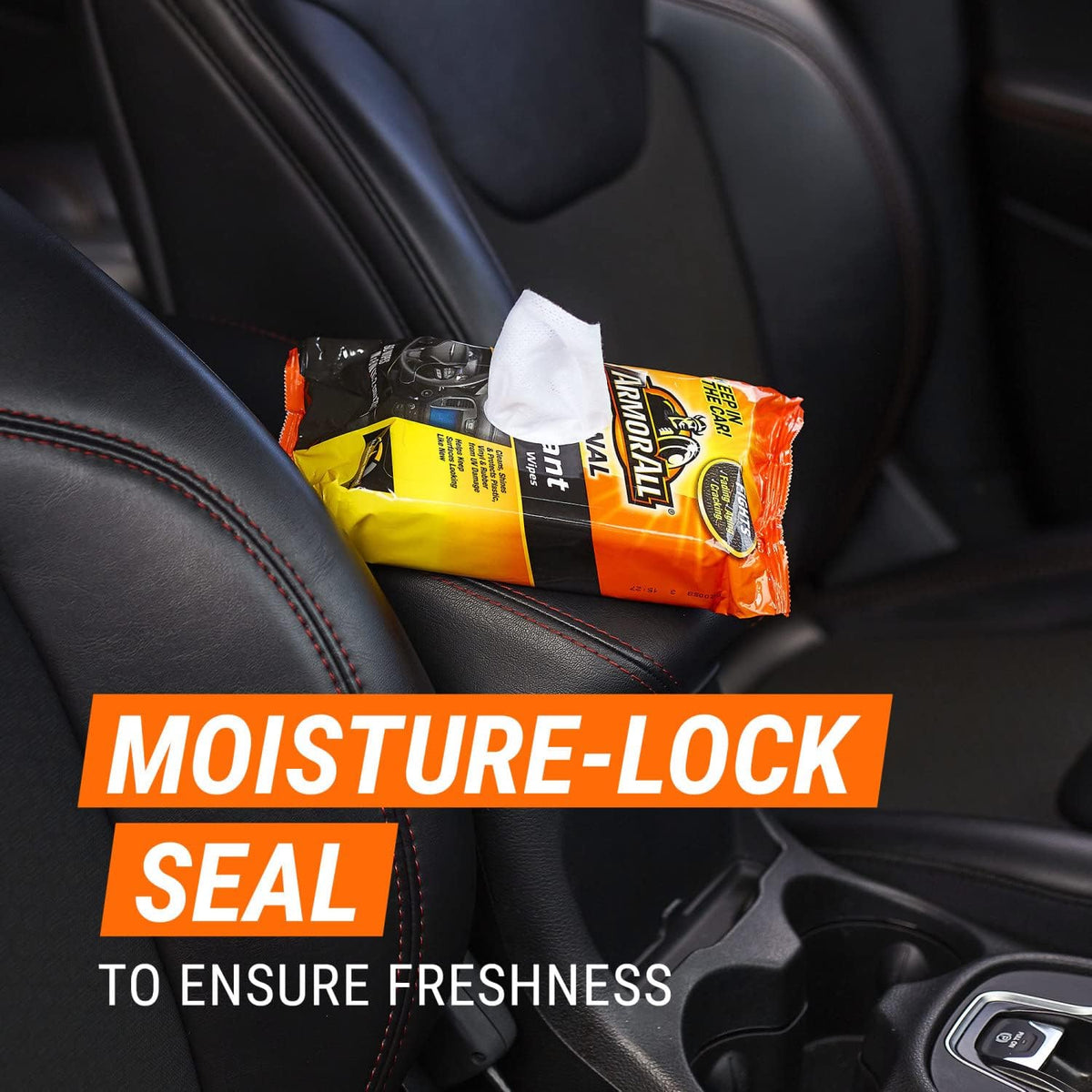 Armor All Car Protectant Wipes, Interior Car Wipes with UV Protection Against Cracking and Fading, 60 Wipes