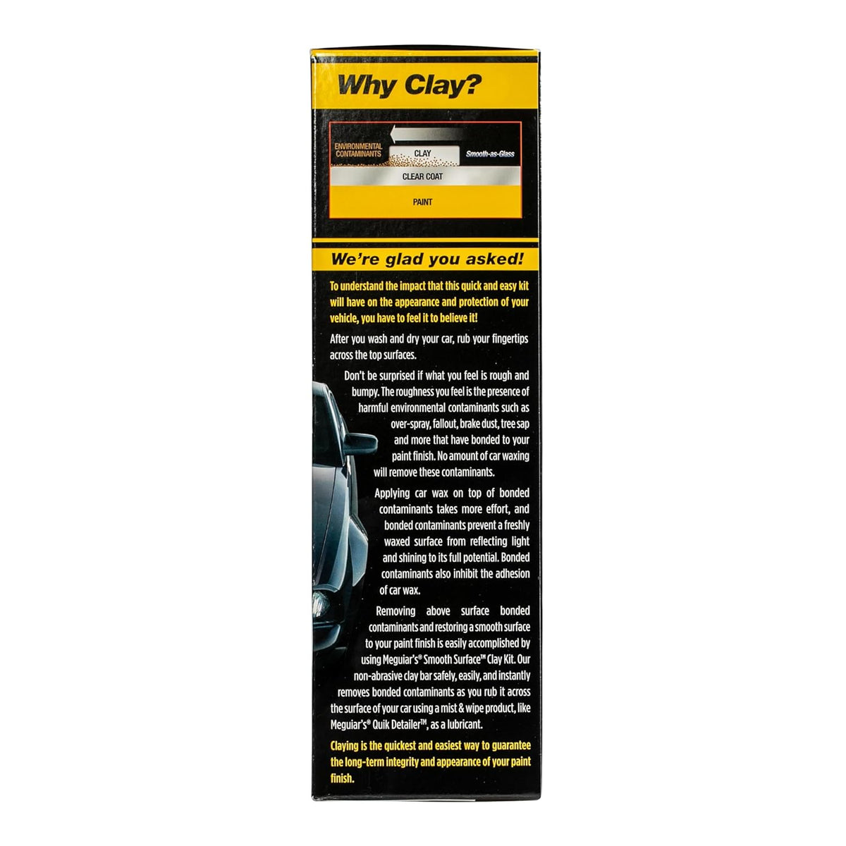 Meguiar's G191700 Smooth Surface Clay Kit, Safe and Easy Car Claying for Smooth as Glass Finish