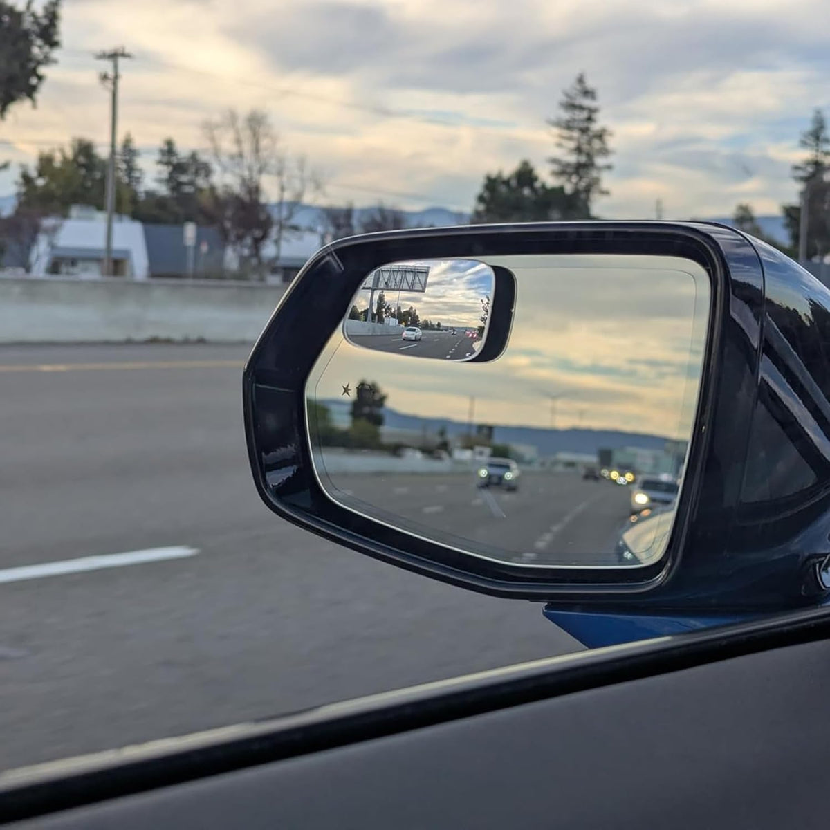 Ampper Blind Spot Mirror, 2" Round HD Glass Frameless Convex Rear View Mirror, Pack of 2