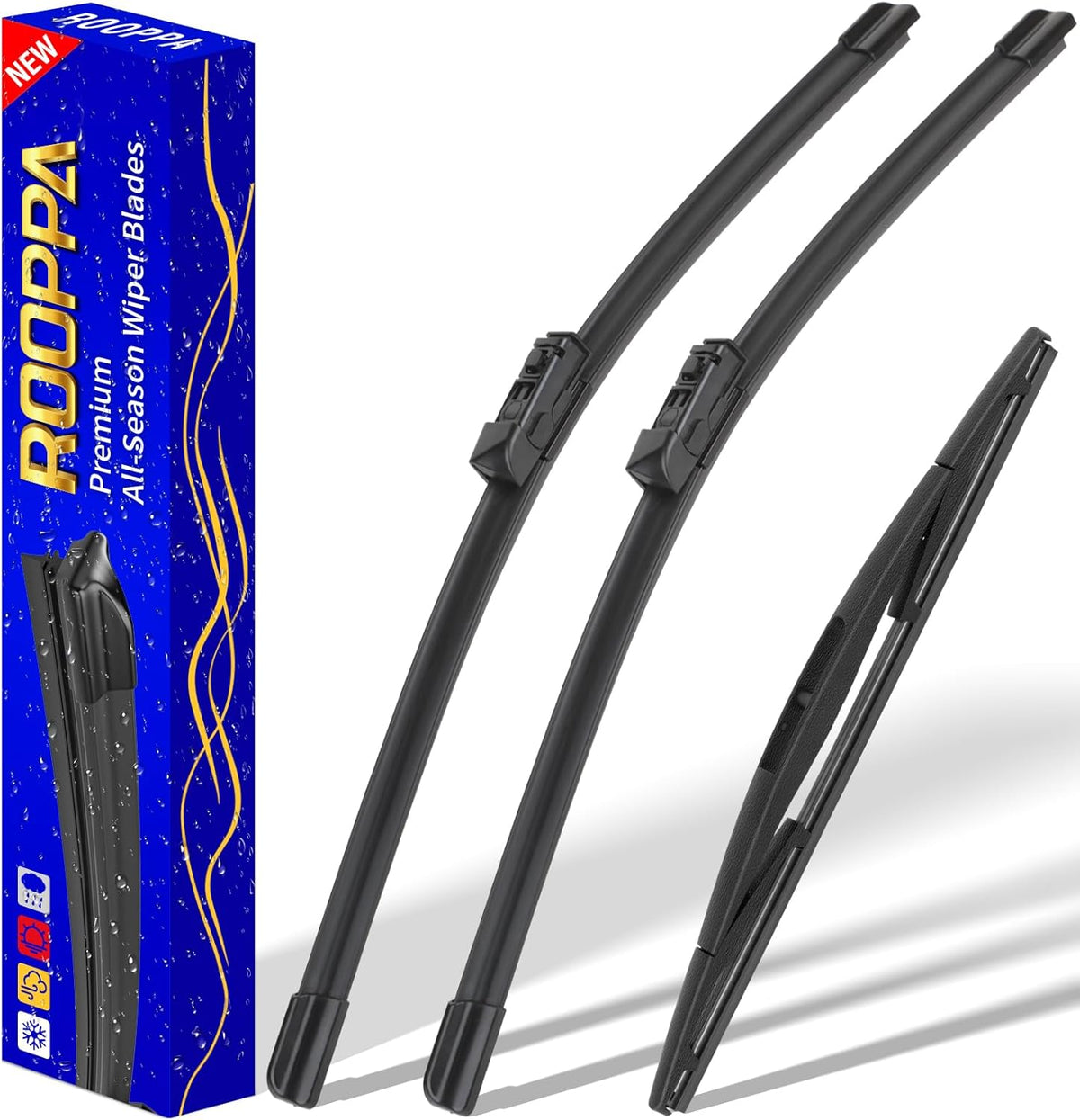 3 wipers Replacement for 2019-2023 2024 2025 2026 Subaru Forester, Windshield Wiper Blades Original Equipment Replacement - 26"/17"/14" (Set of 3) - Colors B