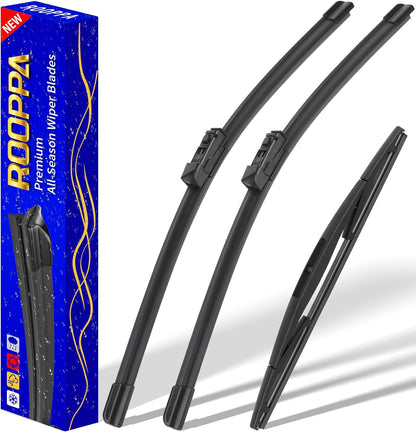 3 wipers Replacement for 2019-2023 2024 2025 2026 Subaru Forester, Windshield Wiper Blades Original Equipment Replacement - 26"/17"/14" (Set of 3) - Colors B