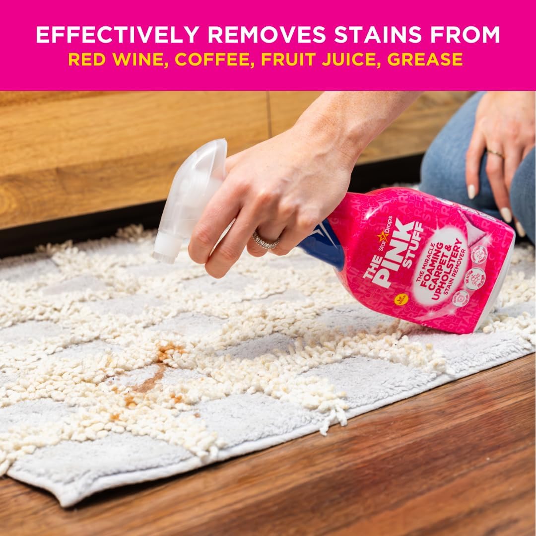 Stardrops - The Pink Stuff - The Miracle Foaming Carpet & Upholstery Stain Remover