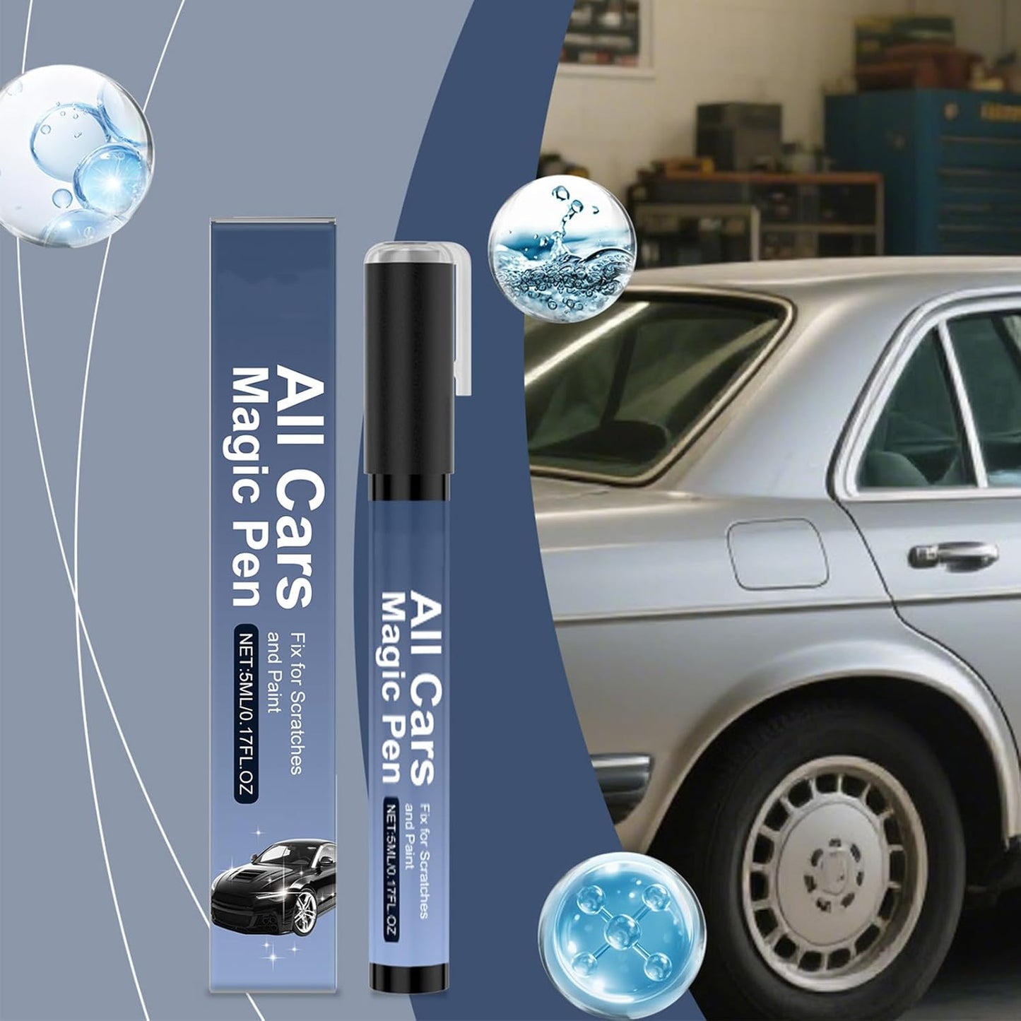 All Cars Magic Pen, Magic Car Scratch Remover Pen, 2026 New All Cars Magic Pen for Car Scratches, Lightweight and Fast,Long-Lasting Car Paint Scratch Repair