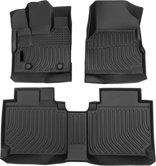 All Weather Floor Mats for 2016-2019 Chevy Cruze (No Fit 2016 Cruze Limited), Chevy Cruze Floor Mats, 1st and 2nd Maximum Coverage, 3D Waterproof TPE Rubber Protector Car Mats Full Set Liners