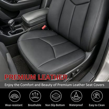NLQR #522 Light Tan Front Driver Bottom Replacement Seat Cover Microfiber Leather Compatible with Chevy Avalanche Tahoe Suburban GMC Yukon XL 2003 2004 2005 2006