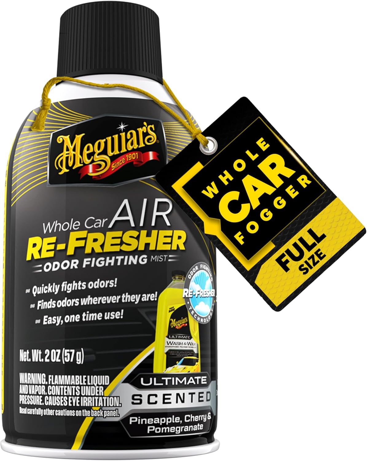Meguiar’s Whole Car Air Refresher Odor Eliminator, Summer Breeze, 2 Oz— Car Air Freshener For Commuters, Detailers; Mist Refreshes Cabin For Sedan, Suv, Truck, Van
