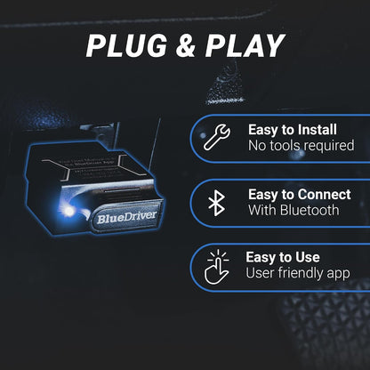 BlueDriver Pro Next Gen OBD2 Scanner – No Subscription, Bluetooth Car Code Reader for iPhone & Android – Diagnose 8000+ Issues, ABS SRS TPMS, Repair Reports, Vehicles 1996+