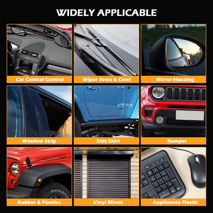 REALINN Plastic Restorer - Cars Ceramic Coating Trim Restore, Shines & Protects Plastic, Vinyl & Rubber Surfaces