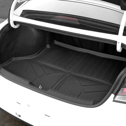 Floor Mats for Hyundai Elantra Gas 2021-2026, All Weather Floor Mats Trunk Cargo Liner and Door Sill Guards Accessories, Full Coverage Set (Not fit Hybrid Models)