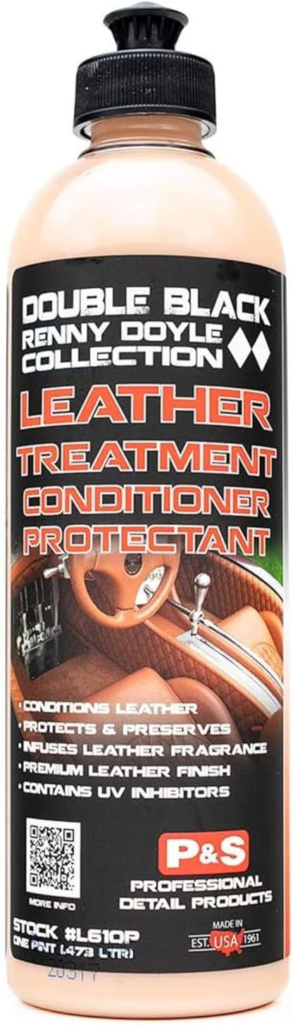 P & S PROFESSIONAL DETAIL PRODUCTS – Premium Leather Conditioner & Protectant – Revives & Reconditions Leather – UV Protection & Intense Leather Scent - 1 Gallon