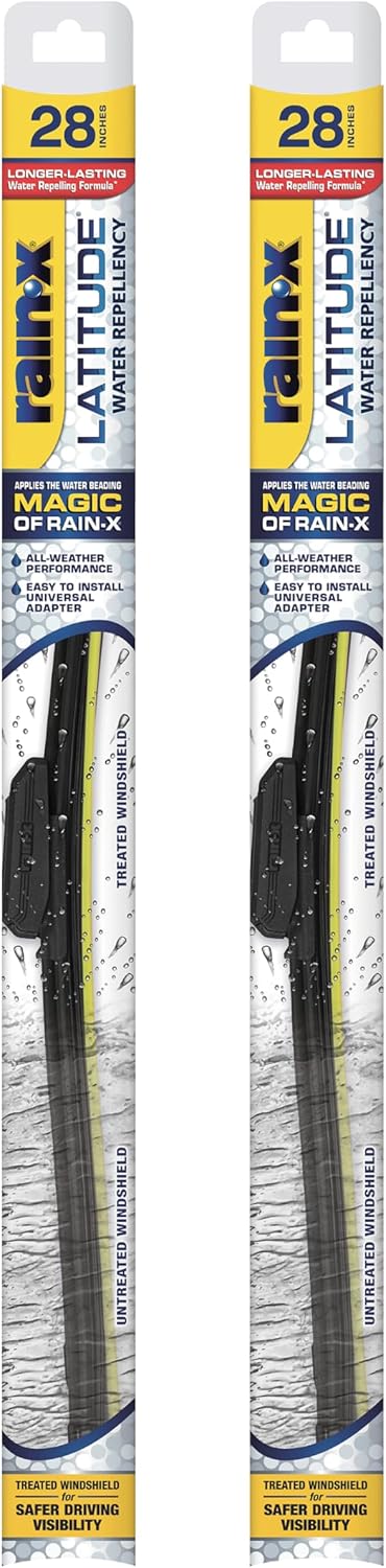 Rain-X 810363 Repellency Water Repellent Wiper Blades, 22" Windshield Wipers (Pack of 2), All Weather Streak-Free for Enhanced Visibility w/Water Repellency Formula [Amazon Exclusive] - Colors B