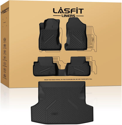 LASFIT Floor Mats Fits for Hyundai Sonata 2020-2026 (Only for FWD & Gas) & Kia K5 2021-2025 (Only for FWD) Custom Fit TPE All Weather Floor Liners Car Mats Accessories, Black