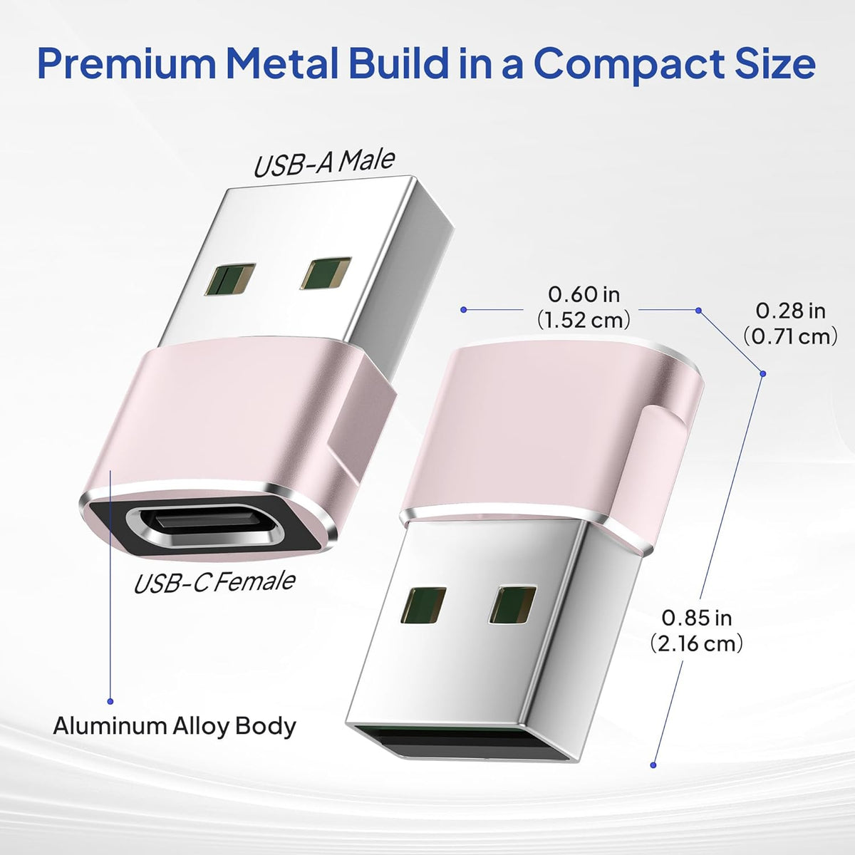 Elebase USB to USB C Adapter for iPhone 17 4Pack,USBC Female to A Male Car Charger Adapter,Type C Converter Apple 17e 16 Pro Max 15 14 Plus,iWatch Watch 11 10 Ultra 3,iPad Air,Samsung Galaxy S26