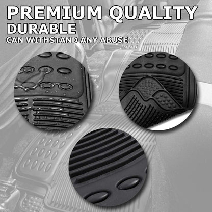 VaygWay Heavy Duty Cargo Liner Trunk Floor Mat – All Weather Trunk Protection Floor Mat - Black Rubber Trimmable Durable Cargo Auto Mat – Universal Fit Car SUV Truck Auto