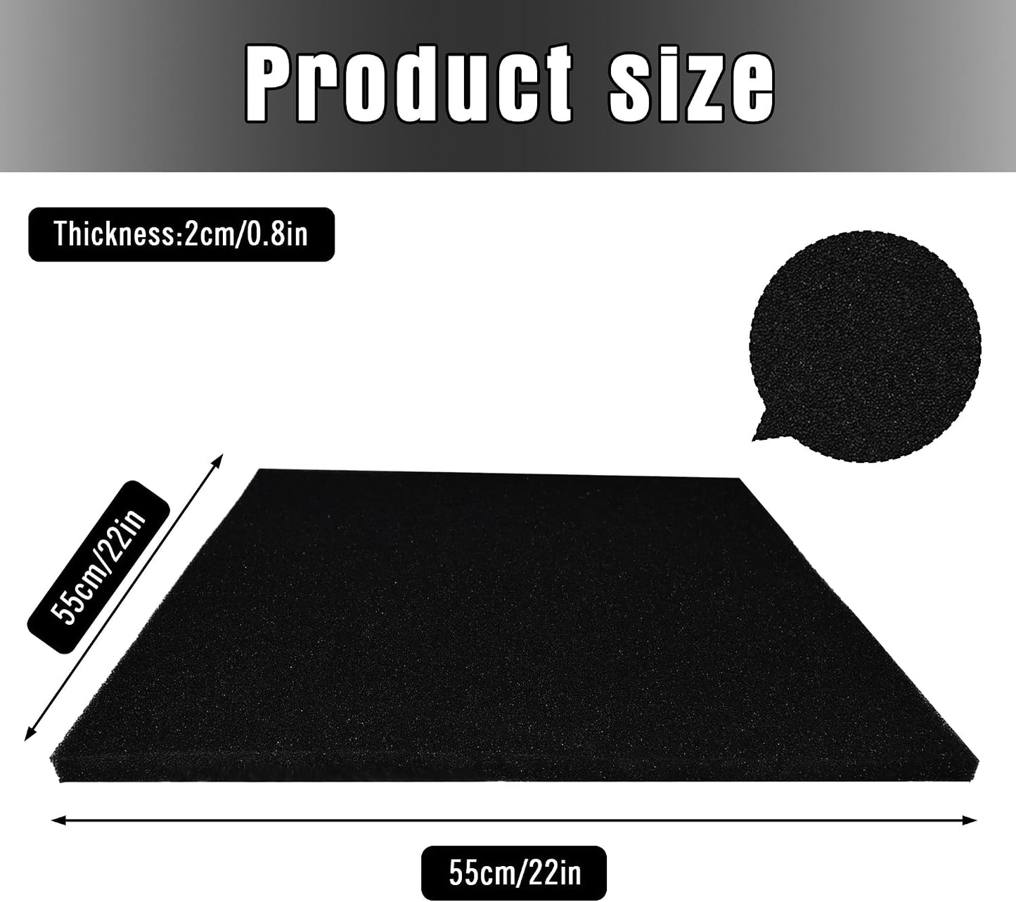 22'' Square No Splatter Pad, Oil Drain Splash Pad Fits Most Oil Drains Anti Splash Oil Change Mat for Car Changing Oil Transmission Drain Pan