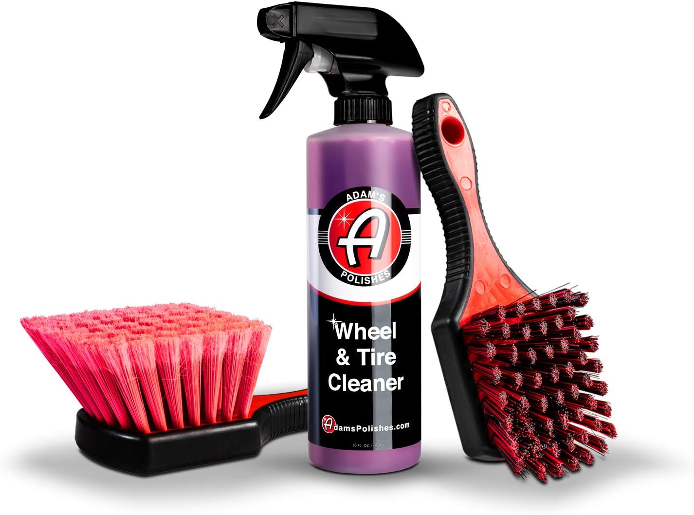 Adam's Polishes Wheel & Tire Cleaner 16oz - Professional All in One Car Wash Wheel Well Cleaning Spray for Car Detailing | Safe On Most Rim Finishes