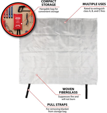 Performance Tool W1555 Deluxe Roadside Emergency Assistance Kit With Jumper Cables