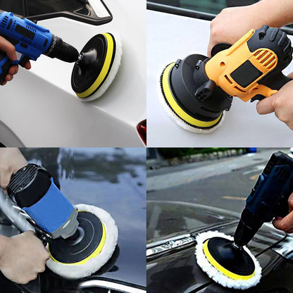 Car Foam Polishing Buffing Kit, Polishing Buffing Pads, Wool Pads,Polishing & Buffing Wheels, for Headlights & Body Foam Wax & Buffer Kits (27)