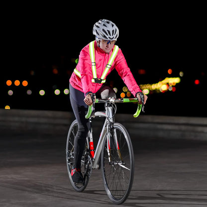 High Visibility Reflective Vest Safety Vest Running Reflective Gear Adjustable Reflective Vest for Walking,Jogging,Hiking,Night Cycling