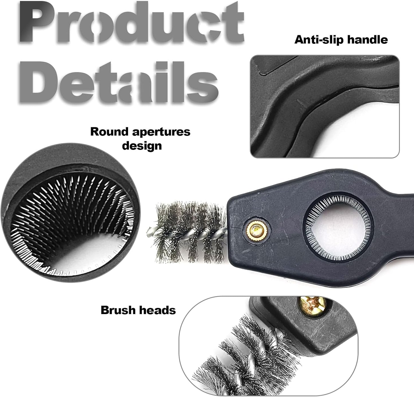 4 in 1 Car Battery Cleaning Brush,Anti-Corrosion Battery Terminals,Copper Pipes Cleaner Brush Tool,Universal for Automotive and Marine for Plumbing Installation Soldering Brazing