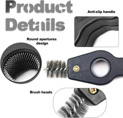 4 in 1 Car Battery Cleaning Brush,Anti-Corrosion Battery Terminals,Copper Pipes Cleaner Brush Tool,Universal for Automotive and Marine for Plumbing Installation Soldering Brazing