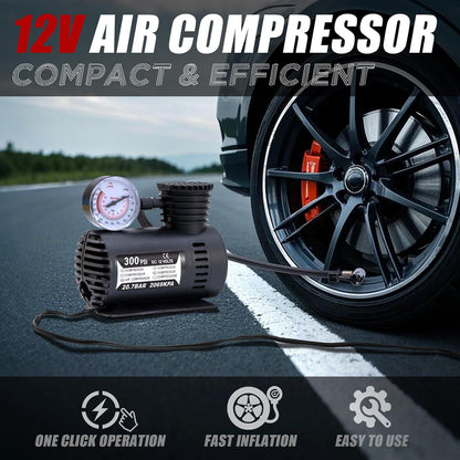 Car Emergency Roadside Assistance Kit with Jumper Cables Tire Inflator Automotive Kit for Car Vehicle