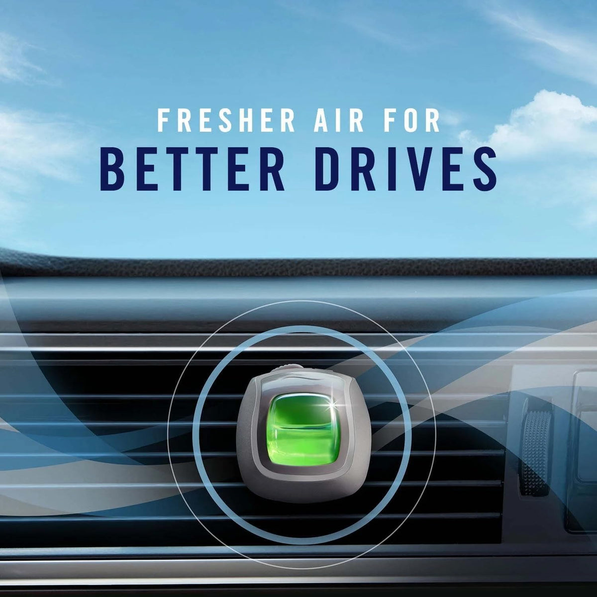 Febreze Car Vent Clips Air Freshener Smoke Odor Eliminator, Citrus Scent 2 Pack