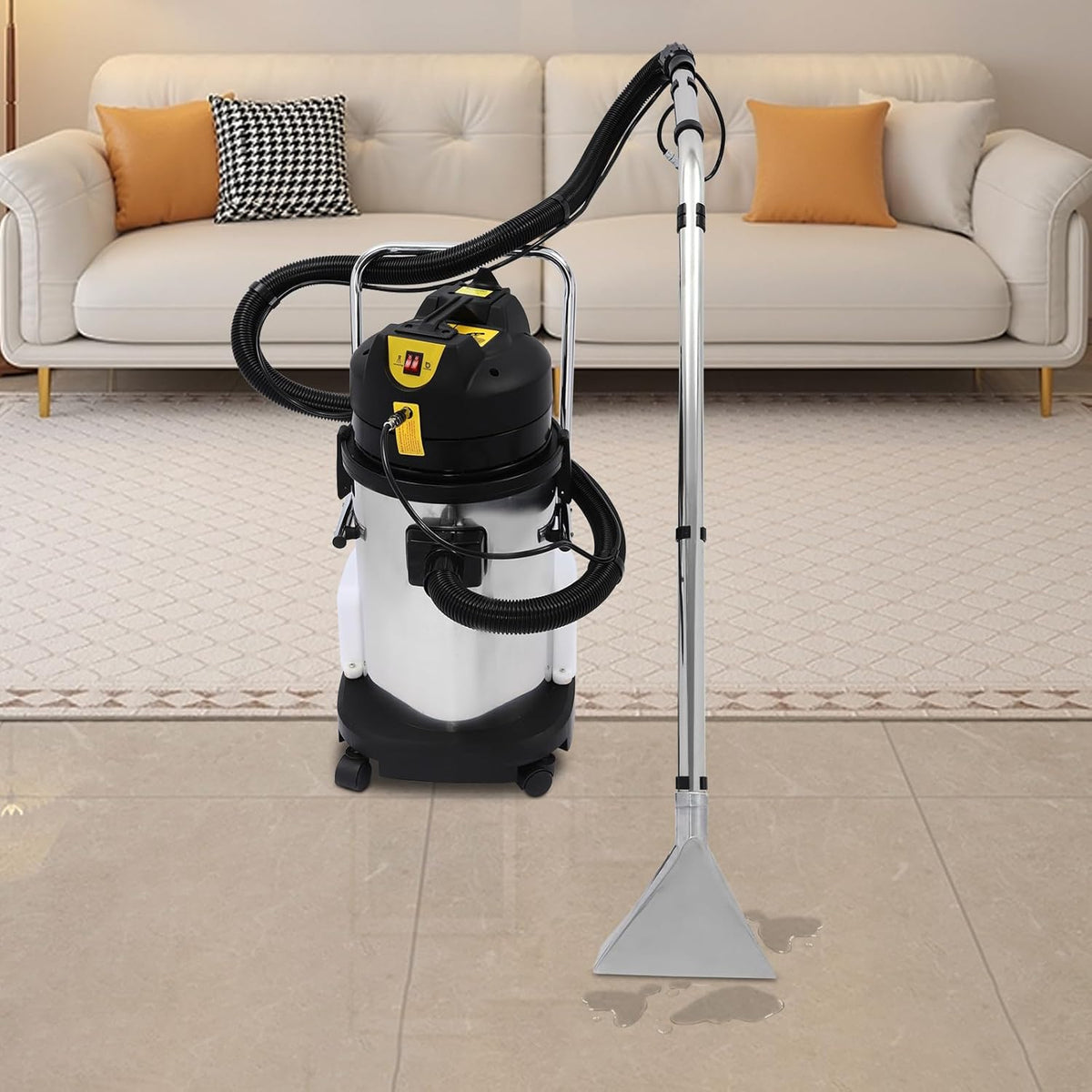 40L/11Gal Commercial Carpet Cleaner, 3 in 1 Multi-Purpose Floor Cleaning Machine Heavy Duty Extractor Vacuum Washing Machine, 1049W Powerful Sofa Curtain Carpet Cleaning Machine