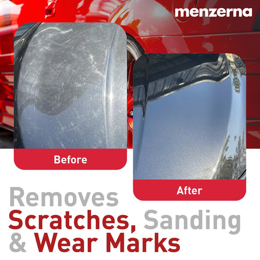 menzerna Cut Force Pro Car Polish 8 oz I Premium Polish with Heavy Cut and high Gloss Finish I Buffing & Polishing Compound for Car Maintenance I for Scratches & Sanding Marks I Car Body Repair