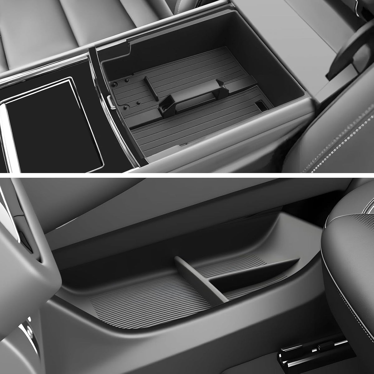 SKTU 2-Pack 2023 2024 2025 2026 Lexu s RX350 Center Console Organizer for 2023-2026 Lexu s RX350/RX450h/RX500h Console Tray 2023 2024 2025 2026 RX350 Accessories with Sunglasses Holder [Double Layers]