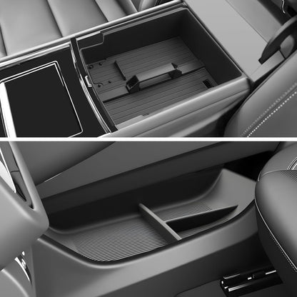 SKTU 2-Pack 2023 2024 2025 2026 Lexu s RX350 Center Console Organizer for 2023-2026 Lexu s RX350/RX450h/RX500h Console Tray 2023 2024 2025 2026 RX350 Accessories with Sunglasses Holder [Double Layers]