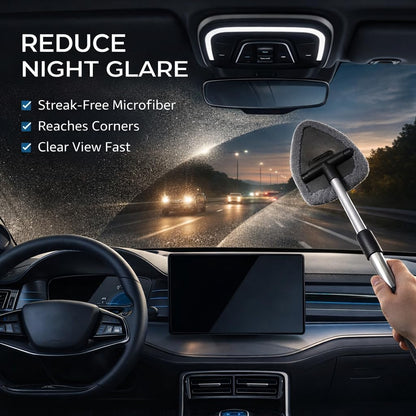 15-Piece Car Interior & Glass Cleaning Kit - 3 Graded Boar Brushes, 3-in-1 AC Vent Shutter Brush, 160g Gel, 180° Swivel Retractable Glass Brush | Auto-Focus Multi-Scenario Use