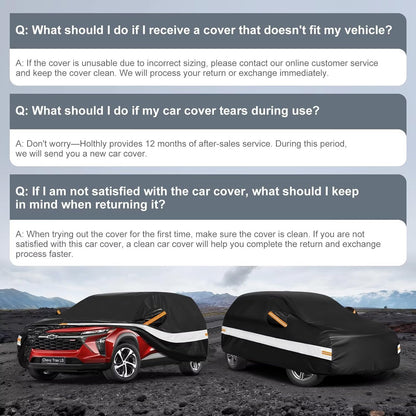 10 Layers Car Cover Custom Fit for Mercedes Benz C Class C250 C300 C43 C63 (1993-2026), Waterproof All Weather for Automobiles, Outdoor Full Cover Sun Dust Rain Protection with Cotton. Black - Colors B