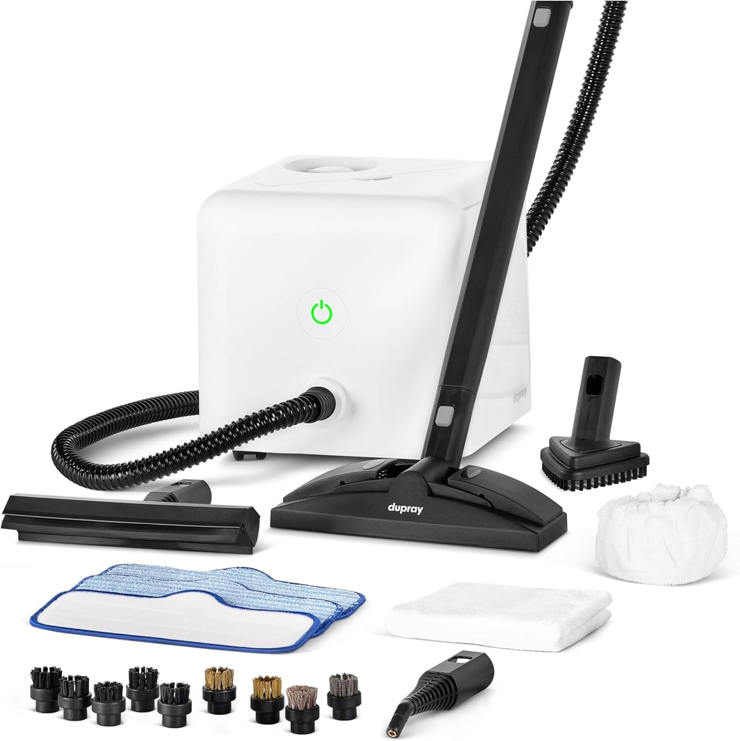 Dupray Neat Steam Cleaner with 17-Piece Kit - Powerful, Chemical-Free Cleaning for Floors, Cars, Tiles, Upholstery, Kitchen, Bathroom Grout, Carpets & More - Kills up to 99.9% of Bacteria & Viruses *